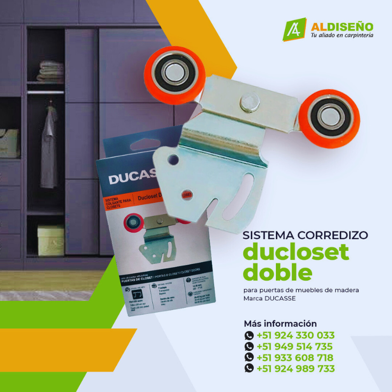 Sistema Corredizo ducloset doble